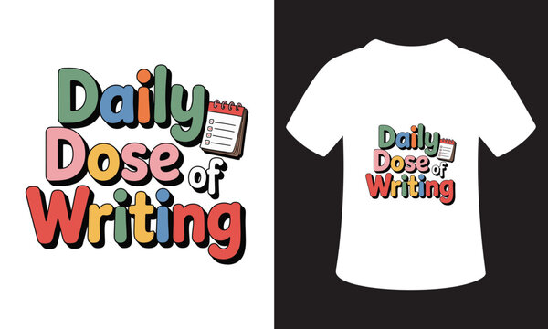 Motivational Writing T-Shirt Design