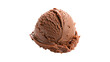 © Hanna - single chocolate ice cream scoop ball isolated on transparent background