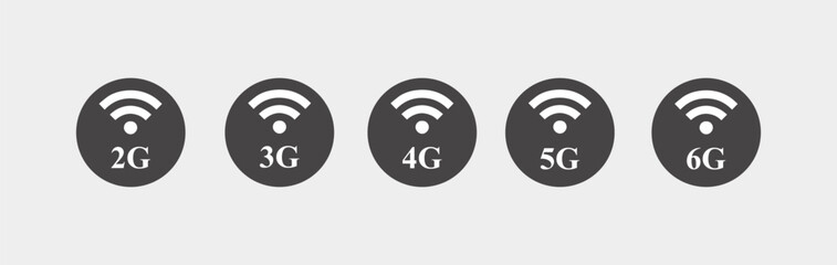  Wifi symbol icon set. Wifi icon wireless internet connection signal
