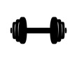 © Silhouette Lab - barbell icon, dumbbell silhouette vector illustration, dumbbell icon vector