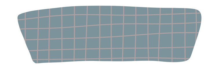 Leinwandbilder - Sign or decorative bar, rectangular shape, curved, with various patterns and colored surfaces.