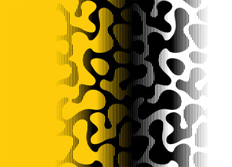 Poster - Black and white background with a pattern of animal skin, reptile, fish. Modern design element for posters, packaging, covers, branding and web design. Vector gradient