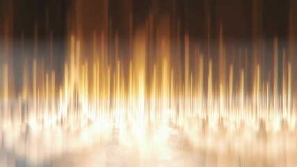 Poster - Dynamic Waveform Etched on Dark Acrylic Surface Capturing Sound Energy in Motion