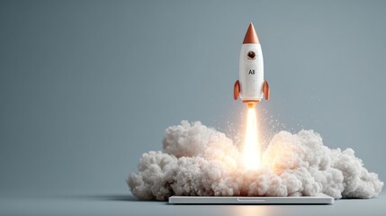 Poster - AI Rocket Launch: Innovation and Technological Advancement