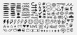 © cddesign.co - Grunge doodle vector icon set with hand-drawn arrows, symbols, faces, and decorative elements. Perfect for streetwear, stickers, and t-shirt design.