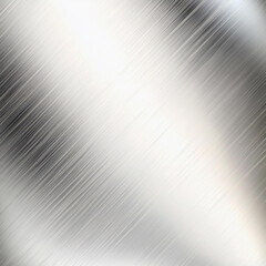 Aufkleber - Shiny silver metallic surface with smooth texture Generative AI