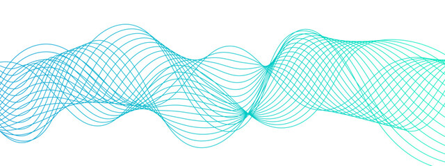 Poster - Abstract digital background with flowing waveforms curved lines. Modern, fluid, and dynamic, evoking a sense of motion and digital energy. tech-inspired aesthetic data, or futuristic design