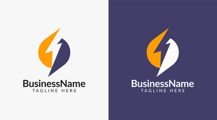 Aufkleber - Energy bolt logo design. Letter S power logo design, energy related business	