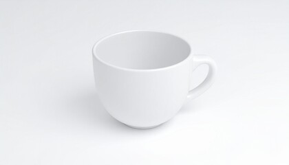 Leinwandbilder - 3d rendering. cup on a white background 