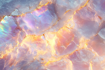 Poster - Colorful gemstones in abstract design made generative AI