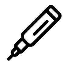 Poster - Minimalist Outline Marker Pen Tool Stationery Simple Icon