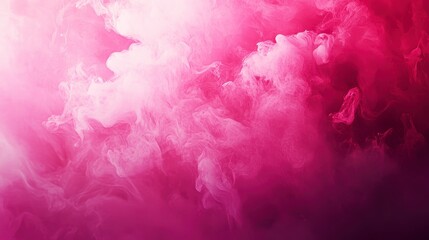 Poster - Abstract pink and white smoke swirls.