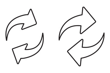 Canvas Print - a set of replace, refresh icons. transfer icon set. exchange symbol. transfer, swap, exchange, spin,