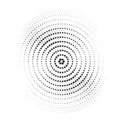 Poster - Burst Halftone light effect. Glowing light burst. abstract grunge halftone dots background. Vector illustration.
