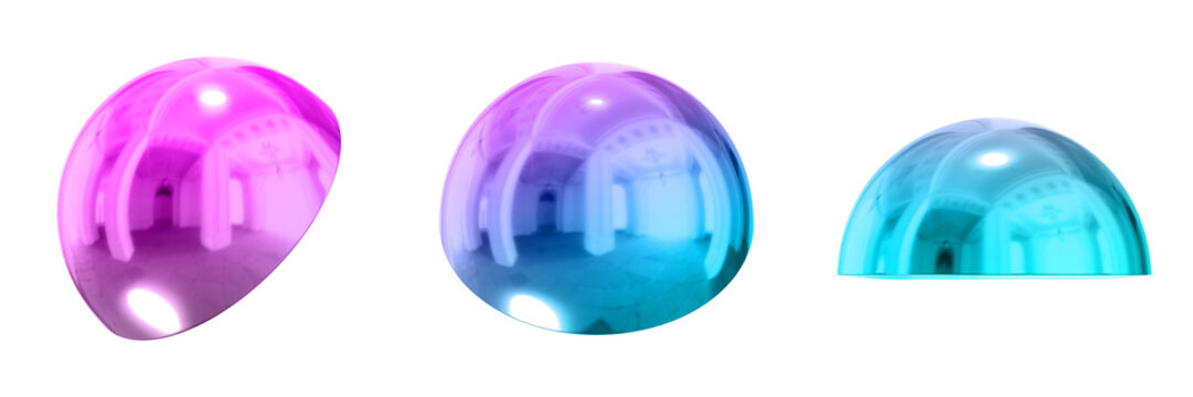 3D Chrome Metallic Abstract Shape Objects, 3d rendering steel gradient shape design element, futuristic, shiny design