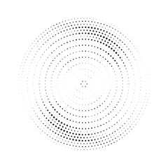 Poster - Burst Halftone light effect. Glowing light burst. abstract grunge halftone dots background. Vector illustration.