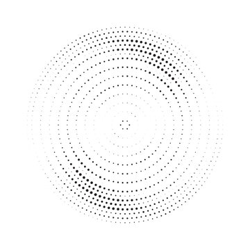 Burst Halftone light effect. Glowing light burst. abstract grunge halftone dots background. Vector illustration.