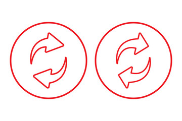 Poster - A set of replace, refresh icons. Transfer icon set. Exchange symbol. Transfer, swap, exchange, spin, flip concept. Circular. Arrow icon. recycling recurrence, renewal, Exchange. Update. Refresh icon.
