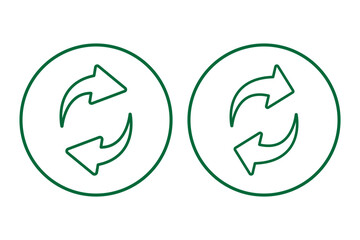 Poster - A set of replace, refresh icons. Transfer icon set. Exchange symbol. Transfer, swap, exchange, spin, flip concept. Circular. Arrow icon. recycling recurrence, renewal, Exchange. Update. Refresh icon.