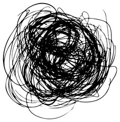 Wall Mural - png a less than symbol scribble drawing abstract sketch.