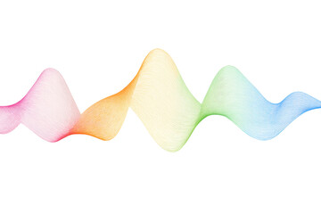 Aufkleber - Colorful gradient mesh creating dynamic wave pattern, representing contemporary digital design aesthetic