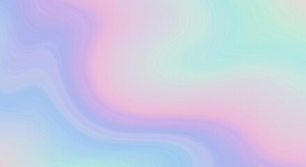 Poster - Abstract Pastel Color Gradient Background with Soft Blurred Waves for Design and Creative Projects