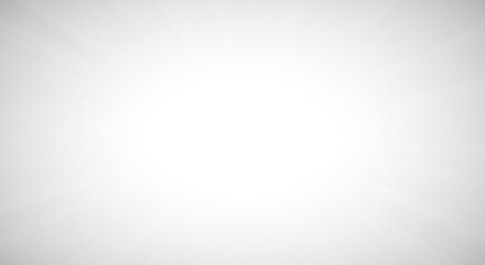 Poster - Bright White Abstract Light Burst Background with Radial Glow in Modern Minimalist Style