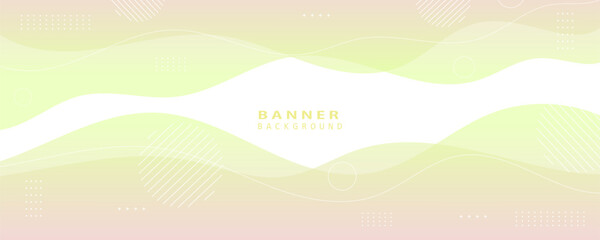 Fototapete - Clean gradient yellow and orange abstract banner with soft fluid waves and gradient highlights, perfect for health, organic, or nature-focused themes.