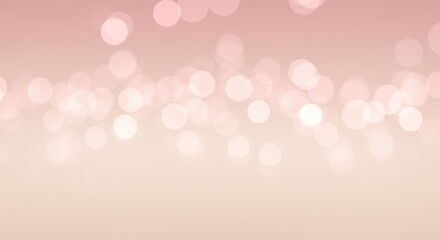 Poster - Soft Pink Bokeh Lights Background with Blurred Circles for Holiday or Celebration Design