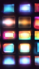 Poster - Vibrant Neon Lights Abstract Background - Dynamic Colorful Glowing Lines and Shapes for Modern Design and Technology Concepts.