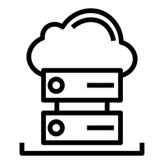 Poster - server vector icon