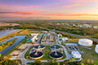 © bilanol - Large-scale industrial water treatment plant purifying and recycling water through filtration and chemical processes to meet health and safety standards