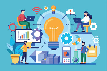 Poster - Integration of innovative ideas and implementation processes in a creative digital workspace