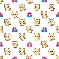  seamless pattern with cats