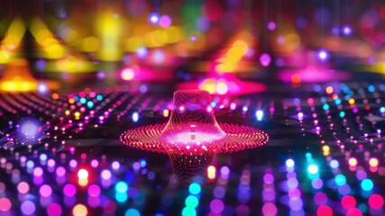 Poster - Colorful abstract light patterns create a mesmerizing visual experience in high definition