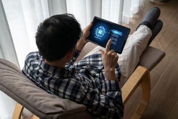Poster - Generative AI virtual assistant tools for prompt engineer and user for ease of engage artificial intelligence AI technology help people to work with generative AI functions by prompting the AI snugly