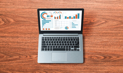 Poster - Business data dashboard provide business intelligence analytic for marketing strategy planning snugly with big data set to analyze customer demands and foreseeing business future