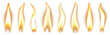© Rawpixel.com - PNG Animated flames in various shapes, element set on transparent background