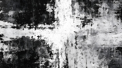 Poster - Abstract grunge black and white distressed texture background Stock Illustration