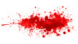 © suldev - Blood or red paint splatter mark isolated on white background Stock Illustration