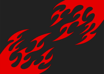 Poster - Simple background with flame pattern and with some copy space area