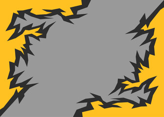 Aufkleber - Abstract background with geometric jagged line pattern and with some copy space area