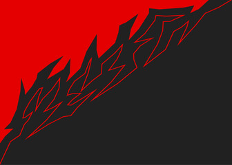 Aufkleber - Abstract background with geometric jagged pattern and with some copy space area