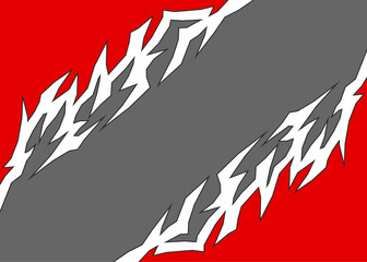 Aufkleber - Abstract background with geometric jagged pattern and with some copy space area