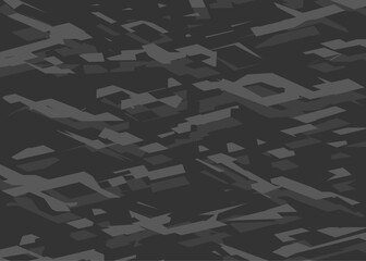 Aufkleber - Minimalist background with abstract and irregular rough lines pattern. Abstract broken path pattern