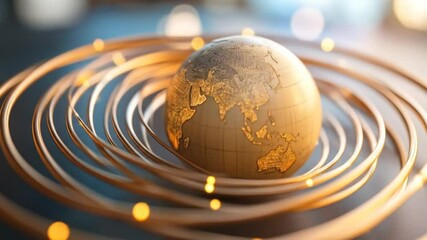 Global Interconnectivity: A Conceptual Visual of Worldwide Connections and Data Flow