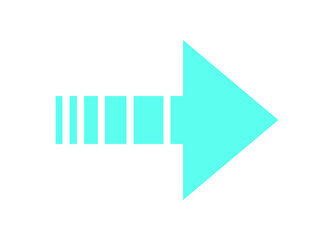 Wall Mural - bold retro arrow shape. modern symbol of abstract shape. y2k icon from the 90s, geometric design ele