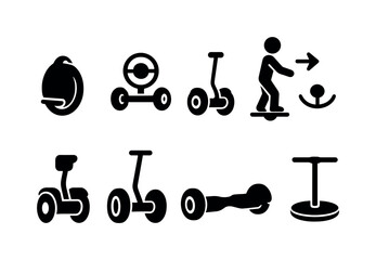 Poster - Business, technology solid icon set. professional, digital tools solid collection