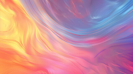 Poster - Abstract flowing colors background with vibrant hues and dreamy texture
