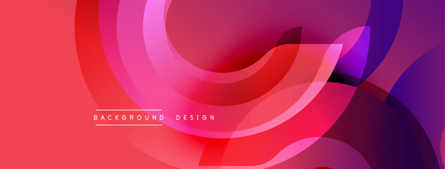 Poster - Abstract fluid shapes, vibrant colors blend. Dynamic composition creates modern background design. Smooth gradients, flowing lines present visual harmony.